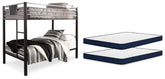 Diamond Furniture - Ashley Furniture - Dinsmore Twin over Twin Bunk Bed and 2 Mattresses - Twin over Twin Bunk Bed and 2 Mattresses - B106B9